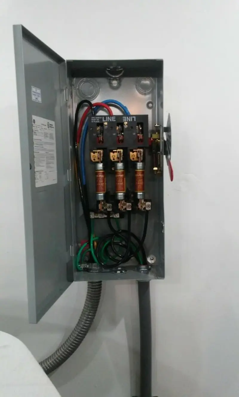 Three-phase disconnect switch installed for Smoke Detector Installation in Hastings-on-Hudson